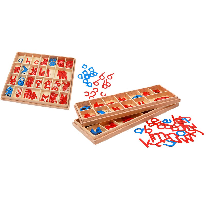 Hộp bảng chữ cái tiếng Anh giáo cụ Montessori