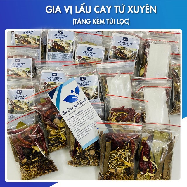  Gia Vị Lẩu Cay Tứ Xuyên (Tặng Kèm Túi Lọc)