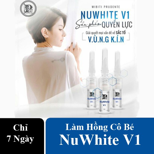 [Hàng Mỹ] Mibiti Prudente GIGA WHITE (5ml) Kem Làm Hồng Vùng Kín. Dòng NuWhite V1 - Sản Phẩm Số 1 Làm Hồng Trẻ Hóa Cô Bé