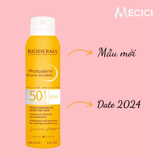 [MẪU MỚI - DATE XA] Xịt chống nắng Bioderma Photoderm Max SPF 50+ 150ml - Shop Mecici