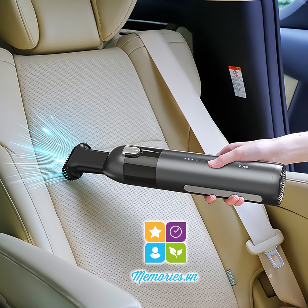 Máy hút bụi cầm tay Baseus A1 / Hoco S20/PH16 chính hãng, cao cấp mạnh mẽ - Làm sạch xe ô tô, bàn ghế, máy ảnh, máy tính