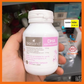 Viên DHA Bầu Bio Island hàng Úc dành cho mẹ bầu 60 viên mẫu mới 2023