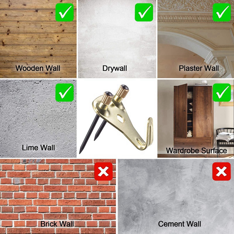 Set 20 Móc Treo Khung Ảnh 50 Lbs Chịu Lực Tốt