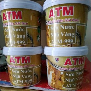 Sơn nước nhũ vàng đồng 1kg Hộp to [HÀNG CHÍNH HÃNG]