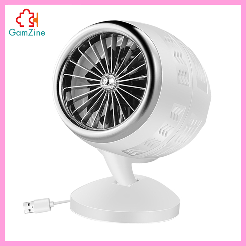 GamZine USB Desk Fan, Small Quiet Portable Fan for Desktop Office Table, 5-20 Adjustment for Better Cooling, 2 Speeds