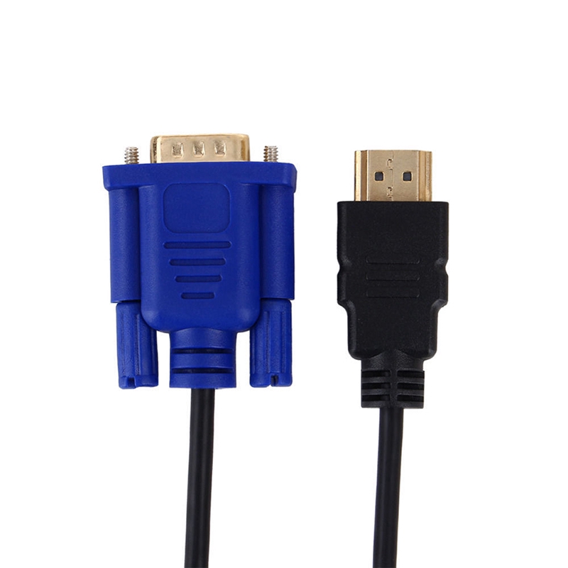 Dây Cáp Chuyển Đổi Hdmi Sang Vga 1m / 1.5m / 1.8m / 3m / 5m Cho Pc Tv Đen