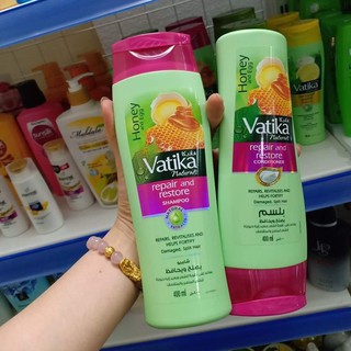 Dầu gội xả Vatika thiên nhiên Phục hồi tóc hư tổn