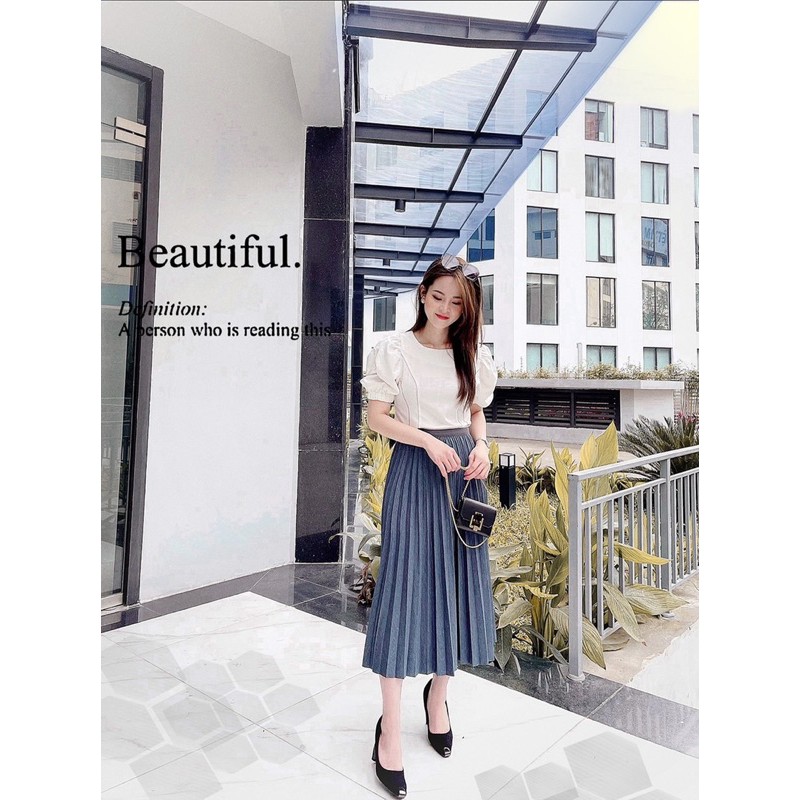 Áo kiểu nữ G78 CÓ BIGSIZE, tay bồng , áo thun thời trang đi học hay công sở đều đẹp - dễ phối đồ - GEM Fashion