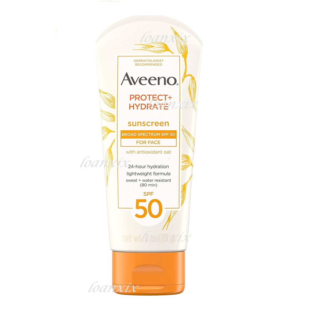 [DATE 2022]🌟KEM CHỐNG NẮNG CHO MẶT🌟AVEENO PROTECT + HYDRATE SUNCREEN FOR FACE🌟SPF 50 (85g)