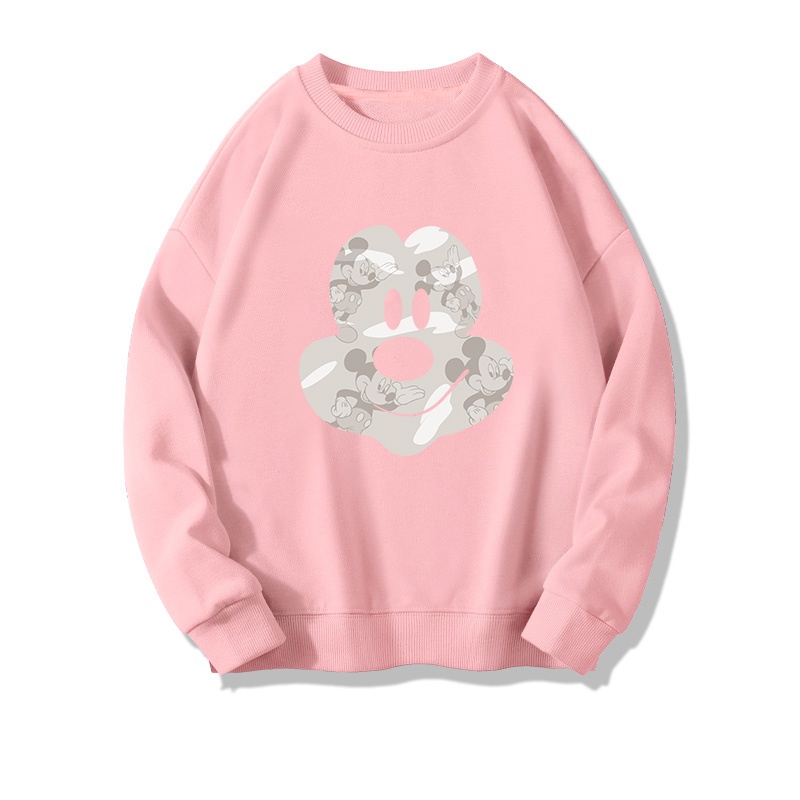 NRVP Áo Thun Nữ Dài Tay Dáng Rộng In Hình Phong Cách Hàn Quốc Mới