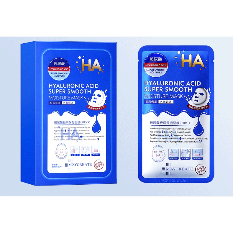 Mặt nạ trắng da Maycreate Mặt nạ dưỡng da cấp ẩm sáng da trẻ hóa Surica MC04 (28ml)