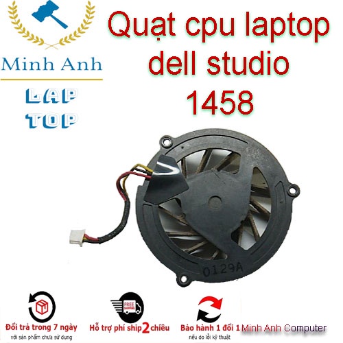 Quạt cpu laptop dell studio 1458 - Fan 1458