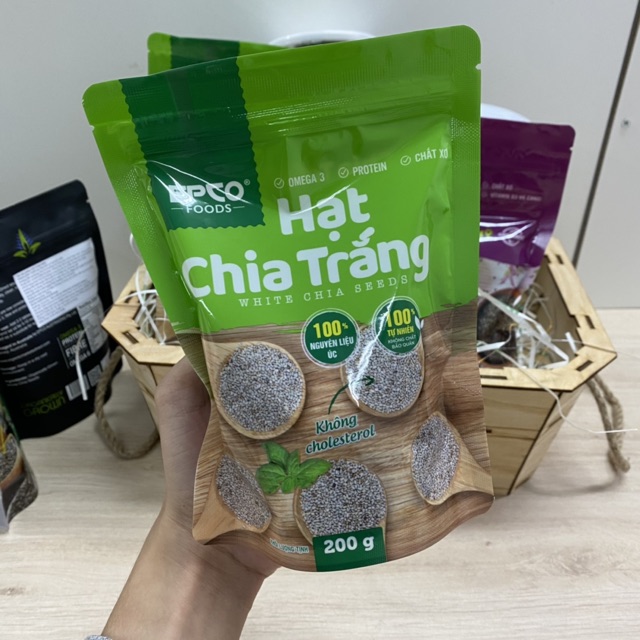 Hạt Chia Trắng Giảm Cân Epco Foods Gói 200g