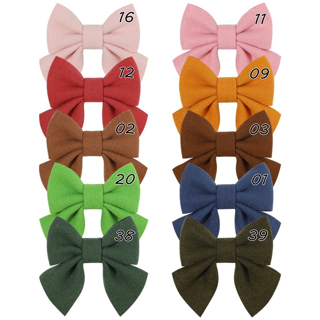 KIDSBOWS Set 10 Kẹp Tóc Nơ 3.74 '' Dễ Thương Cho Bé Gái