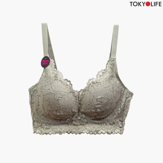 Áo Bra Nữ TOKYOLIFE không gọng ren, đệm ngực J1/S9BRA021H