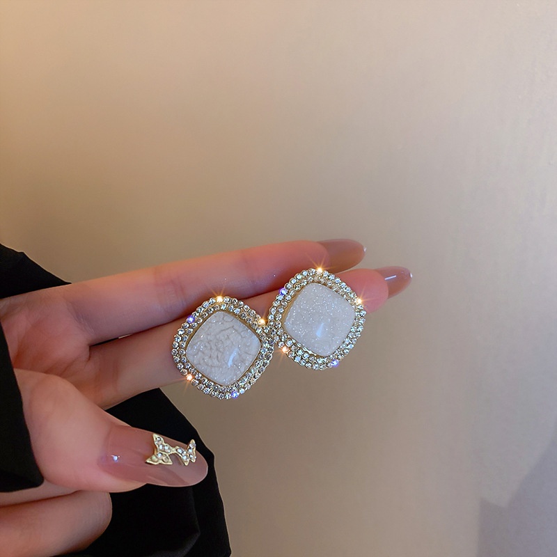 Khuyên Tai Kim Bạc S925 Phong Cách Hàn Quốc Đơn Giản Thời Trang Mới Cho Nữ