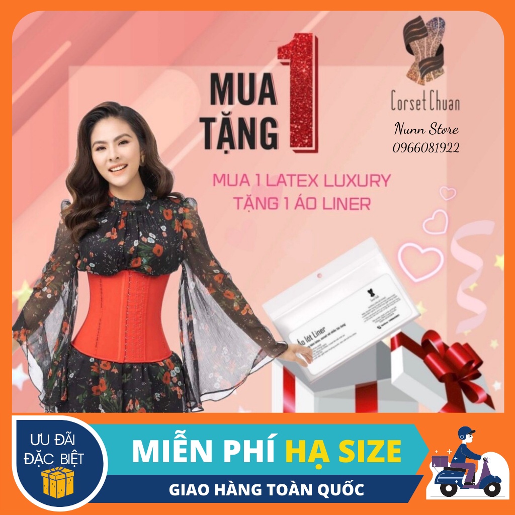 Đai Nịt Bụng Latex Corset Chuẩn Chính Hãng