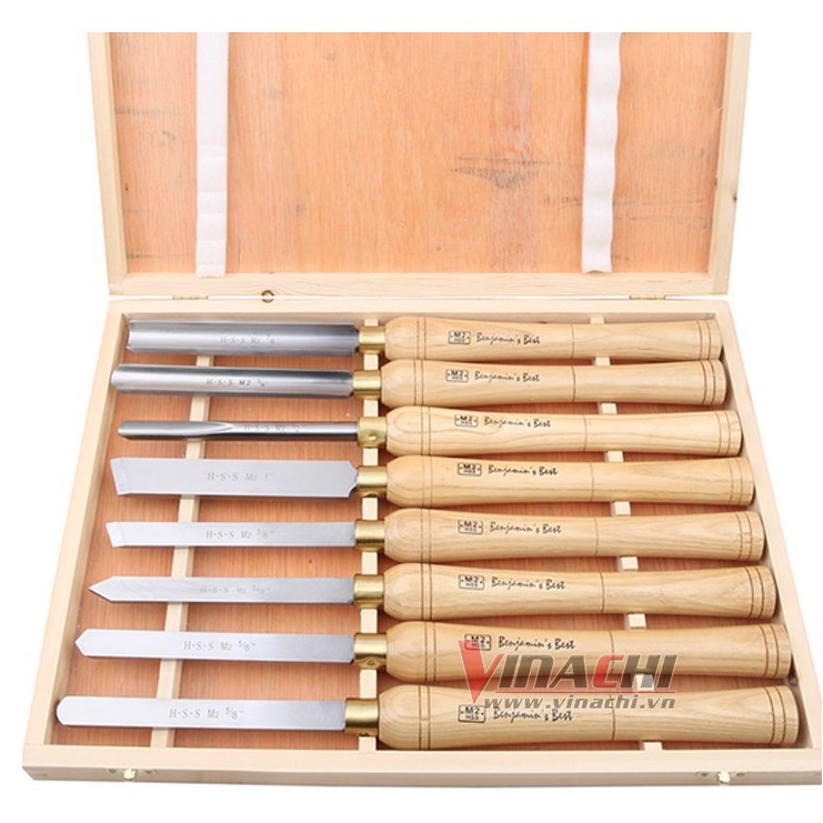 Bộ dao tiện, đục gỗ HSS bộ 8 cái