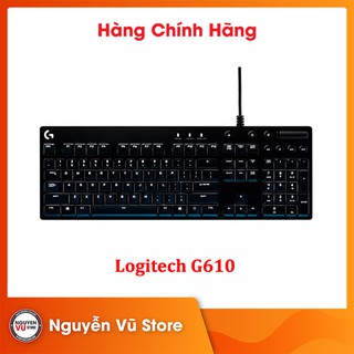 Bàn phím cơ gaming có dây logitech g610 - hàng chính hãng