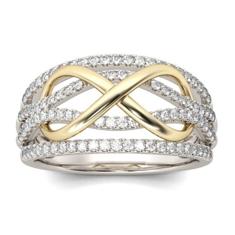 Nhẫn đính hôn kim cương cây cung sang trọng thời trang cho nữ