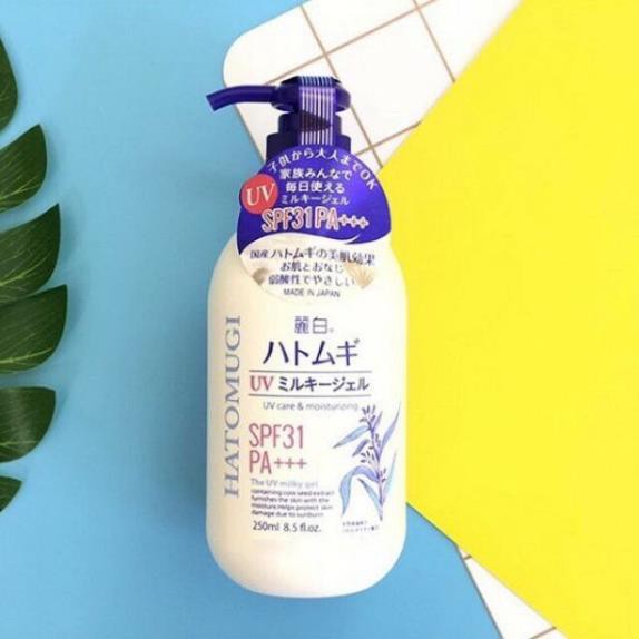 Sữa Dưỡng Thể Chống Nắng Hatomugi SPF31 PA+++ Nhật Bản 250ml Hàng Nội Địa Nhật | BigBuy360 - bigbuy360.vn