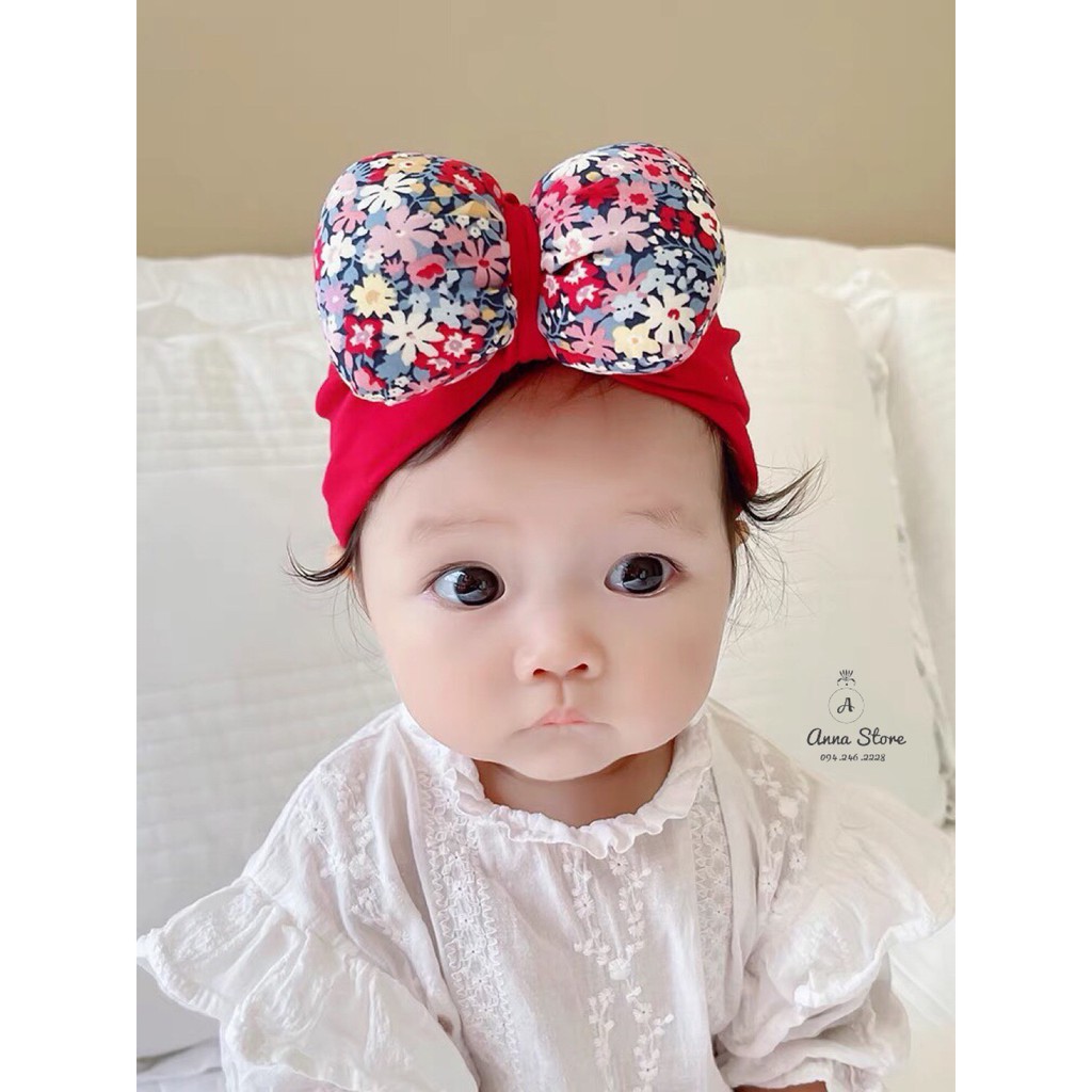 BDA 62 : Turban nơ hoa cho bé siêu xinh