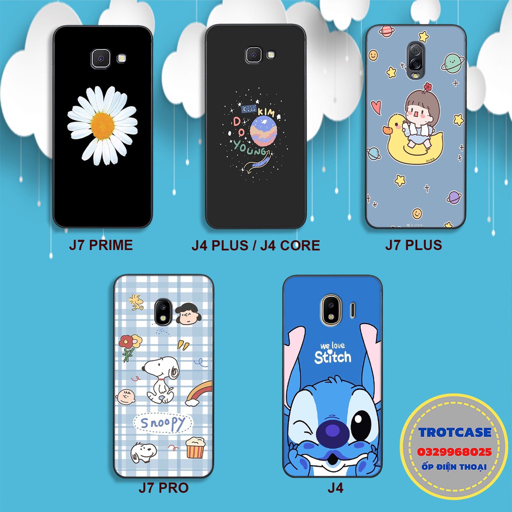 Cúc họa mi và Stitch - Ốp lưng điện thoại Samsung J4/J4 Plus/J7 Prime /J7 PLus/J7 Pro-ốp in 3D với nhiều hình ảnh