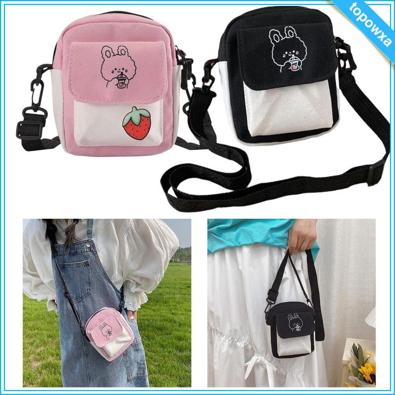 Túi vải Mini Dây Đeo Vai Thời Trang Cho Nữ