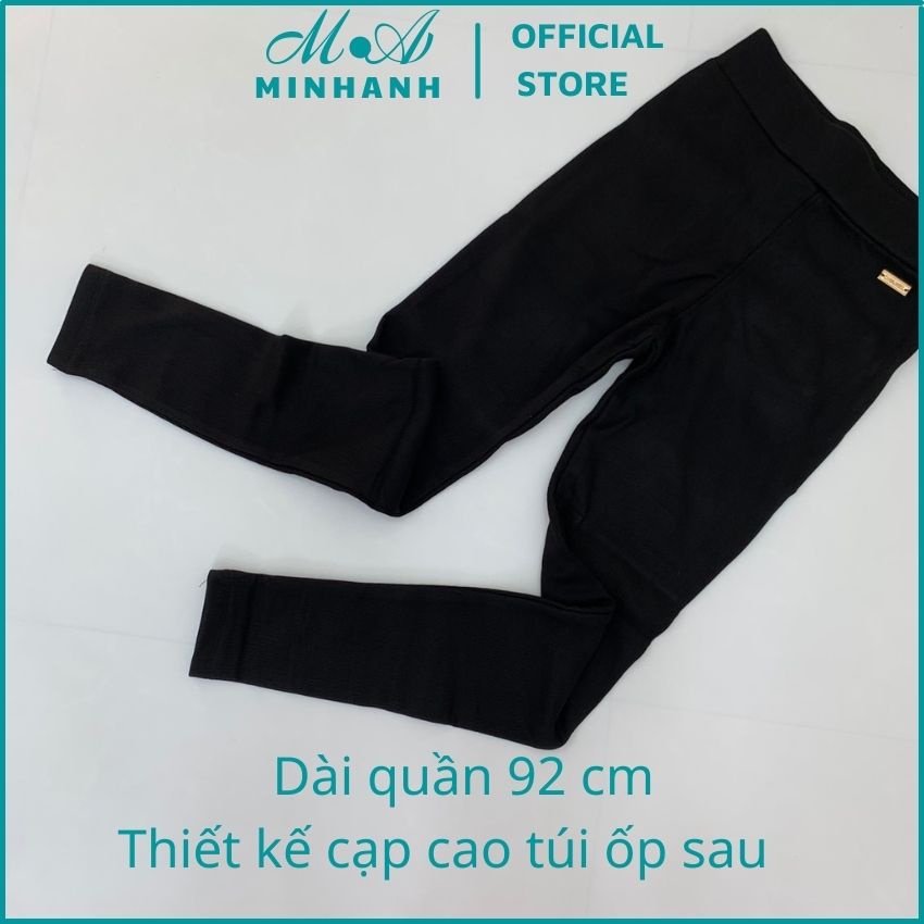 Quần legging len tăm lót nỉ lông nhung chất đẹp size S-M-L-XL dài 90-93 cm-MINHANH.OFFICIAL.STORE