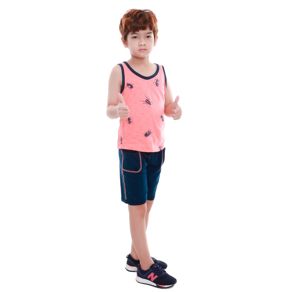 Bộ quần áo bé trai Narsis KE9041 cổ tròn