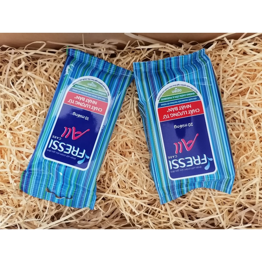 Khăn ướt Fressi All không cồn ( 10 miếng hoặc 20 miếng/gói)