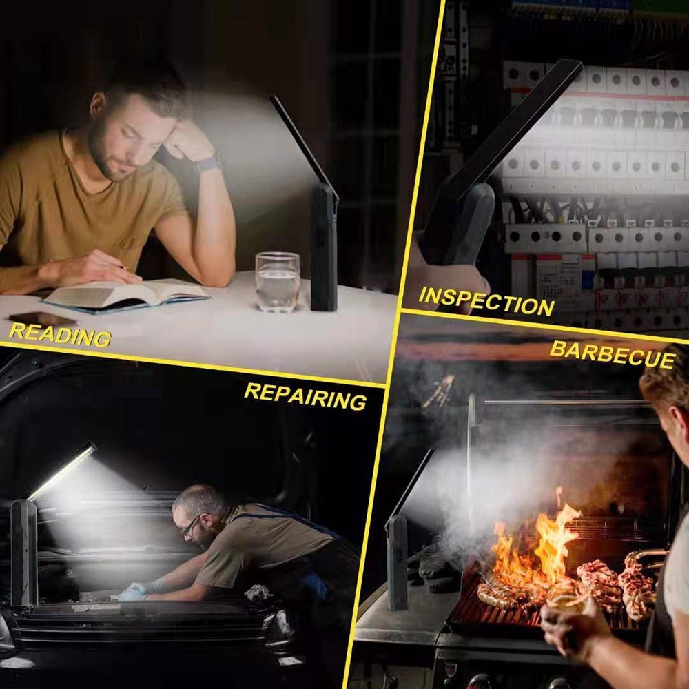Đèn Pin LED 800 Lumens Cầm Tay Sạc Được Có Nam Châm