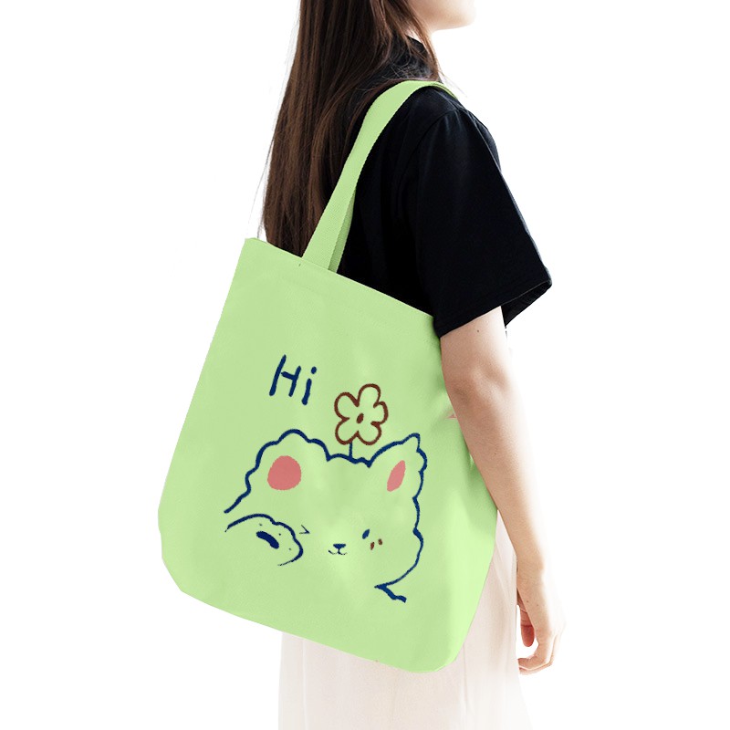 TúI Vải Tote Bag XinhStore Đeo Vai Họa Tiết Thú Bông