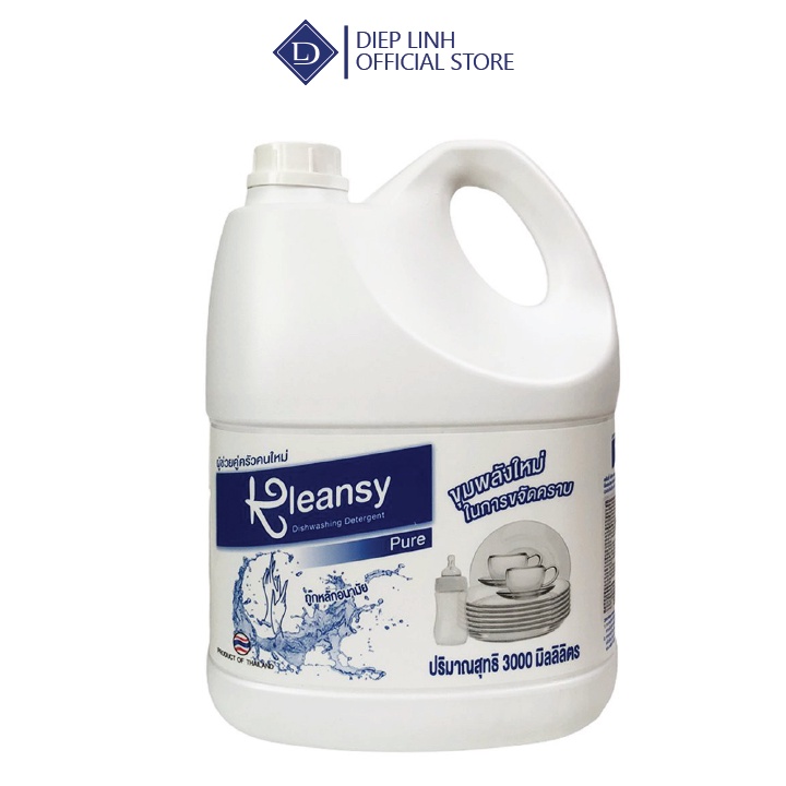Nước rửa chén Kleansy, nước rửa bát nhập khẩu Thái Lan dung tích 3L