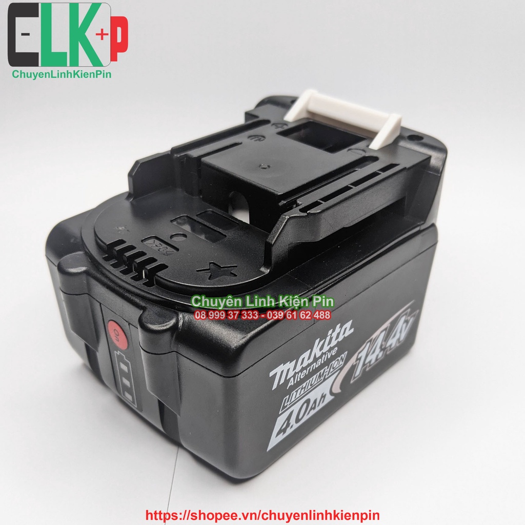 [ 14V DC ] Vỏ Makita adapter có led báo pin 14.4V 4Ah đóng 8cell mẫu mới ( CLKP _321 )