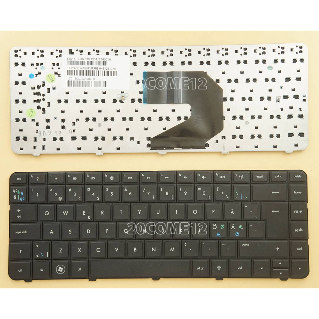 (KEYBOARD) BÀN PHÍM LAPTOP HP G4 / CQ43 dùng cho Pavilion G4 G6, G4-1000, G6-1000, HP 1000, HP 2000