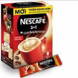 Nescafe 3in1 đậm đà hài hòa mẫu mới nhất hộp 20x17g date t8/2022