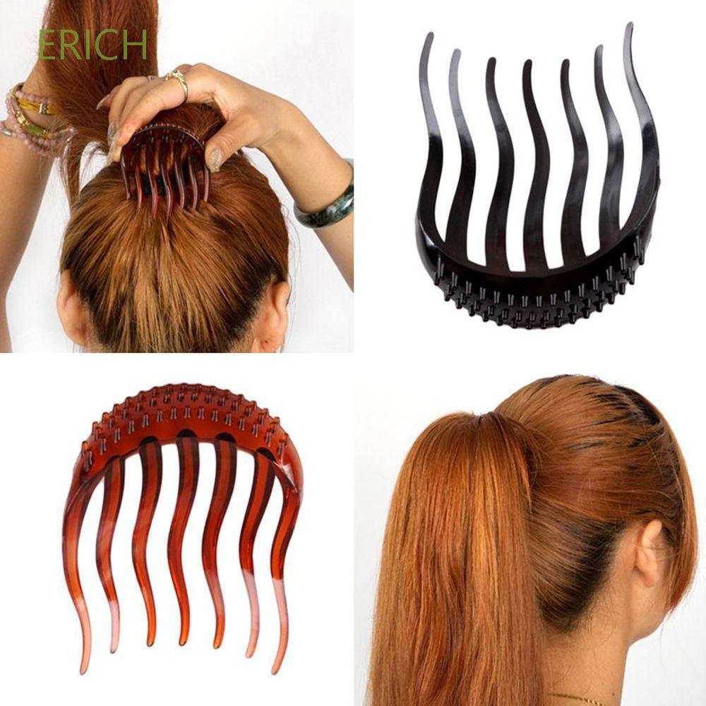 ERICH 1pc Comb Tips Volume Inserts Ponytail Hair Clip New Durable Practical Hot Sale Bumpits Bouffant/Multicolor