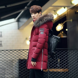 🍁Red Winter Army🍁Áo khoác Nam form dài