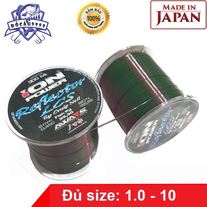 Cước Câu Cá ION Power 300m Cước Trục Câu Cá. Cước câu cá chất lượng chịu tải cao, chống xoắn tốt.