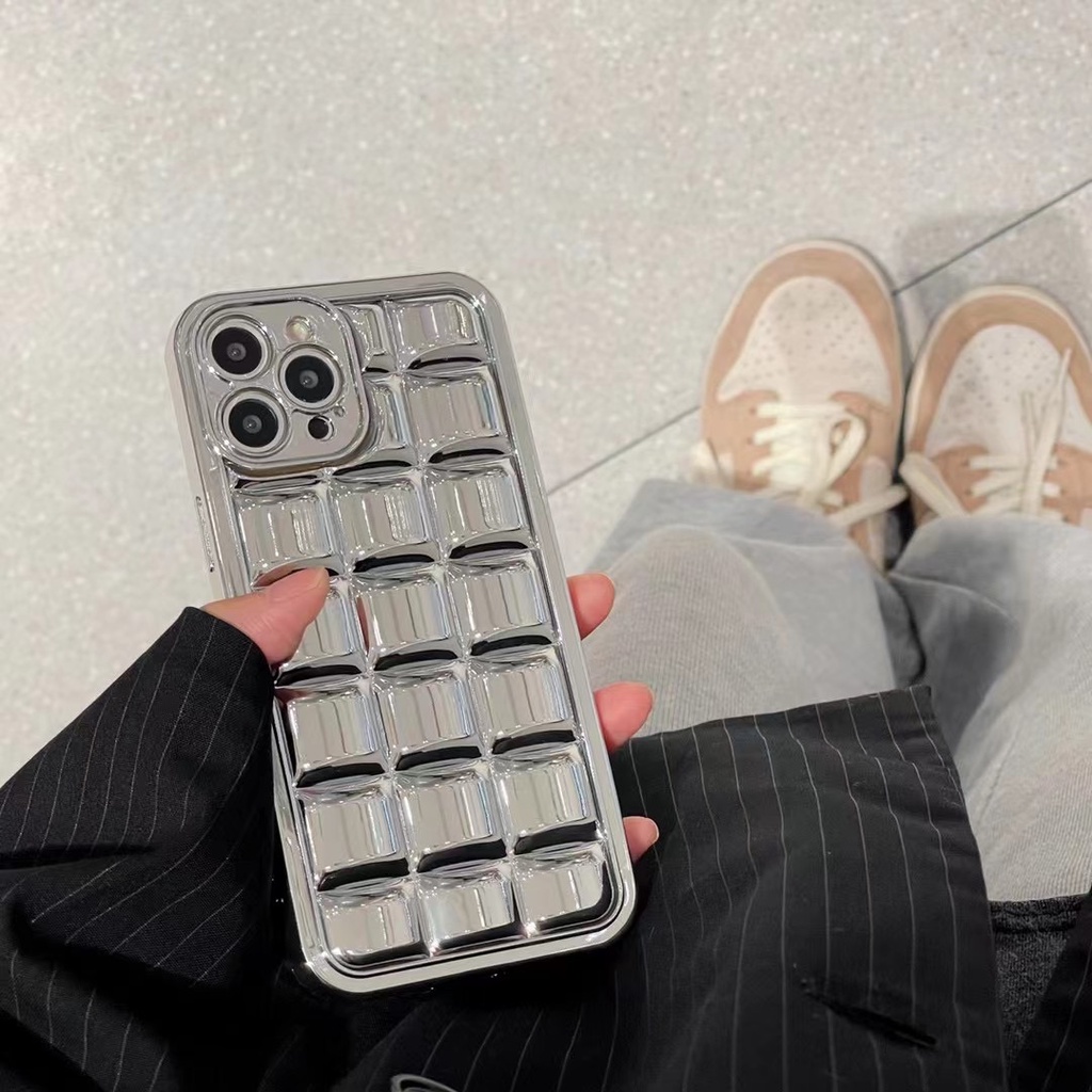 Ốp Điện Thoại Vuông Mạ Điện 3d Có Móc Khóa Cho iphone 15promax 15 14 pro 14 pro max 13 pro max 12 pro max 11 pro max xs max xr x