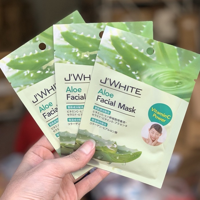 Mặt nạ đắp mặt dưỡng da Nhật Bản JWhite tinh chất Lô Hội 25g