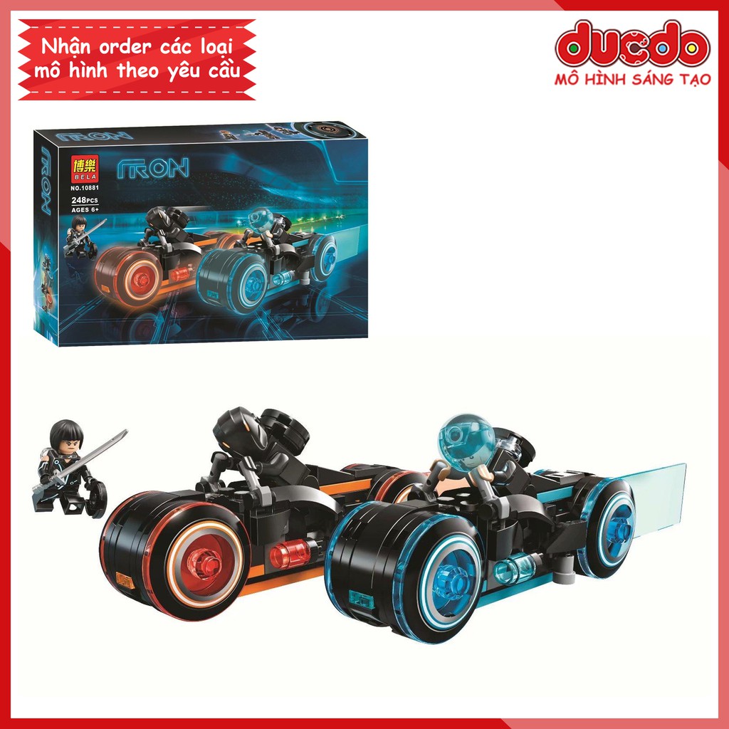 Bela 10881 Lắp ghép đua xe trò chơi ảo giác Tron Legacy - Đồ chơi Xếp hình Mô hình