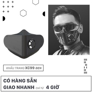 Khẩu Trang XC99 Màu ĐEN “KUL” NGẦU, Ngăn giọt bắn 100%, Không sợ mưa nắng, chống tia UV