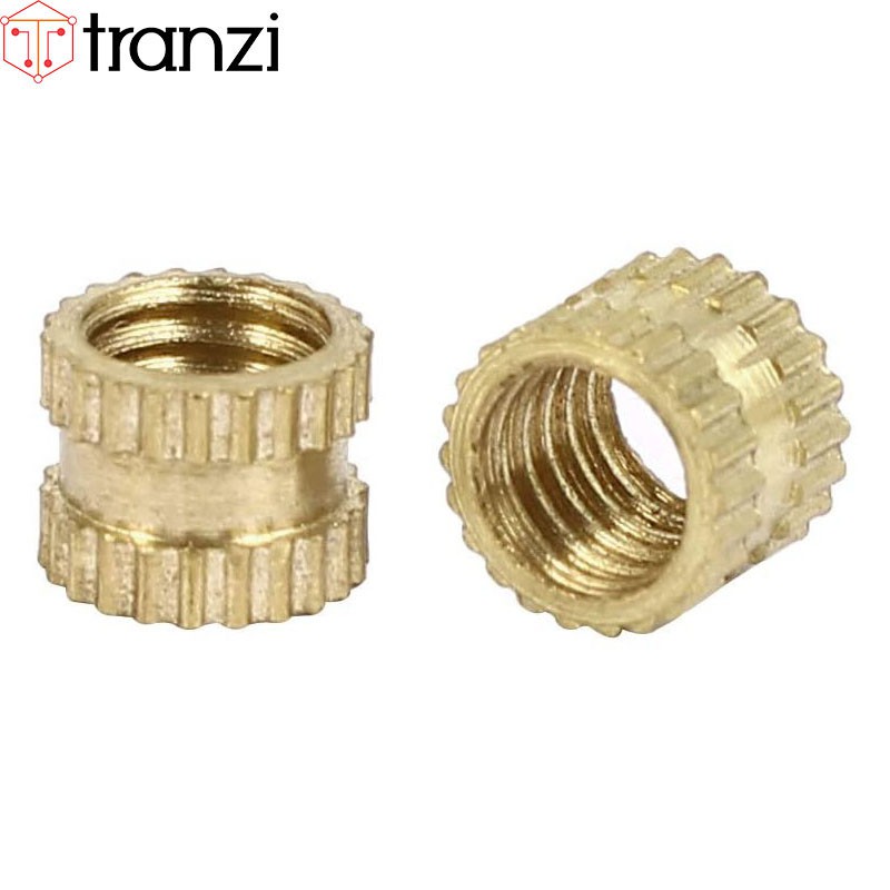 Đai ốc cấy ren Insert Nuts Tone đồng M5x5x7 - túi 10 cái