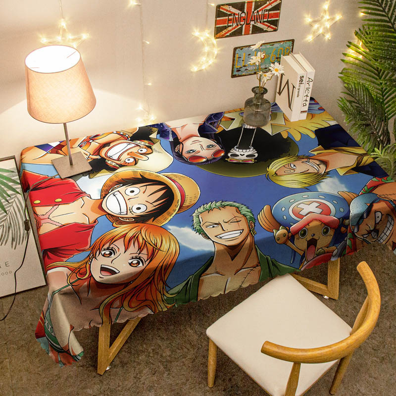 Khăn Trải Bàn Hình Chữ Nhật Họa Tiết One Piece Độc Đáo