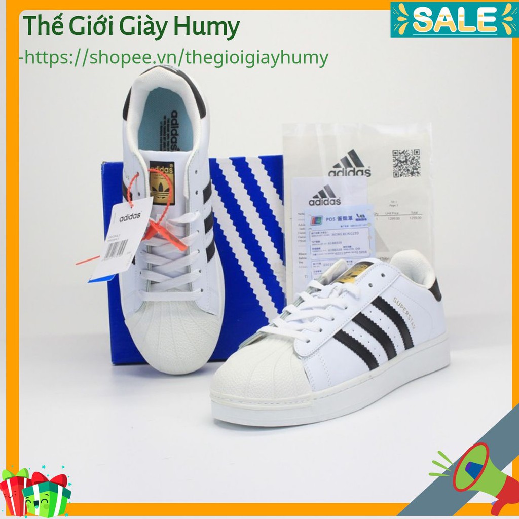 [Hàng Trung- Cao Cấp ] Giày thể thao sneaker sò trắng kẻ đen full box.TG-Giày Humy | BigBuy360 - bigbuy360.vn