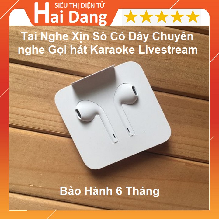 Tai Nghe Cắm Dây , Chuyên Hát Karaoke Livestream Dùng Cho Các Dòng IP 7 / 8 / X / XS / 11 - Không Cần Kết Nối Bluetooth