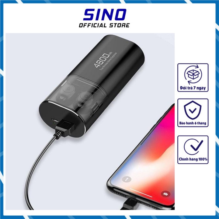 Tai nghe bluetooth gaming s11 không dây kèm sạc dự phòng flashback S11 SINO