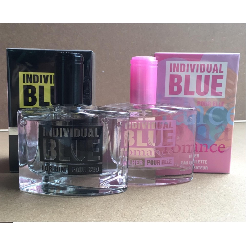 Bộ 2 Chai Nước Hoa Nam - Nữ - Blue Pour Sud (Xám Vàng) &  Blue Romance (Hồng) 50ml